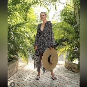 ZARA DOTTED FLUID KIMONO